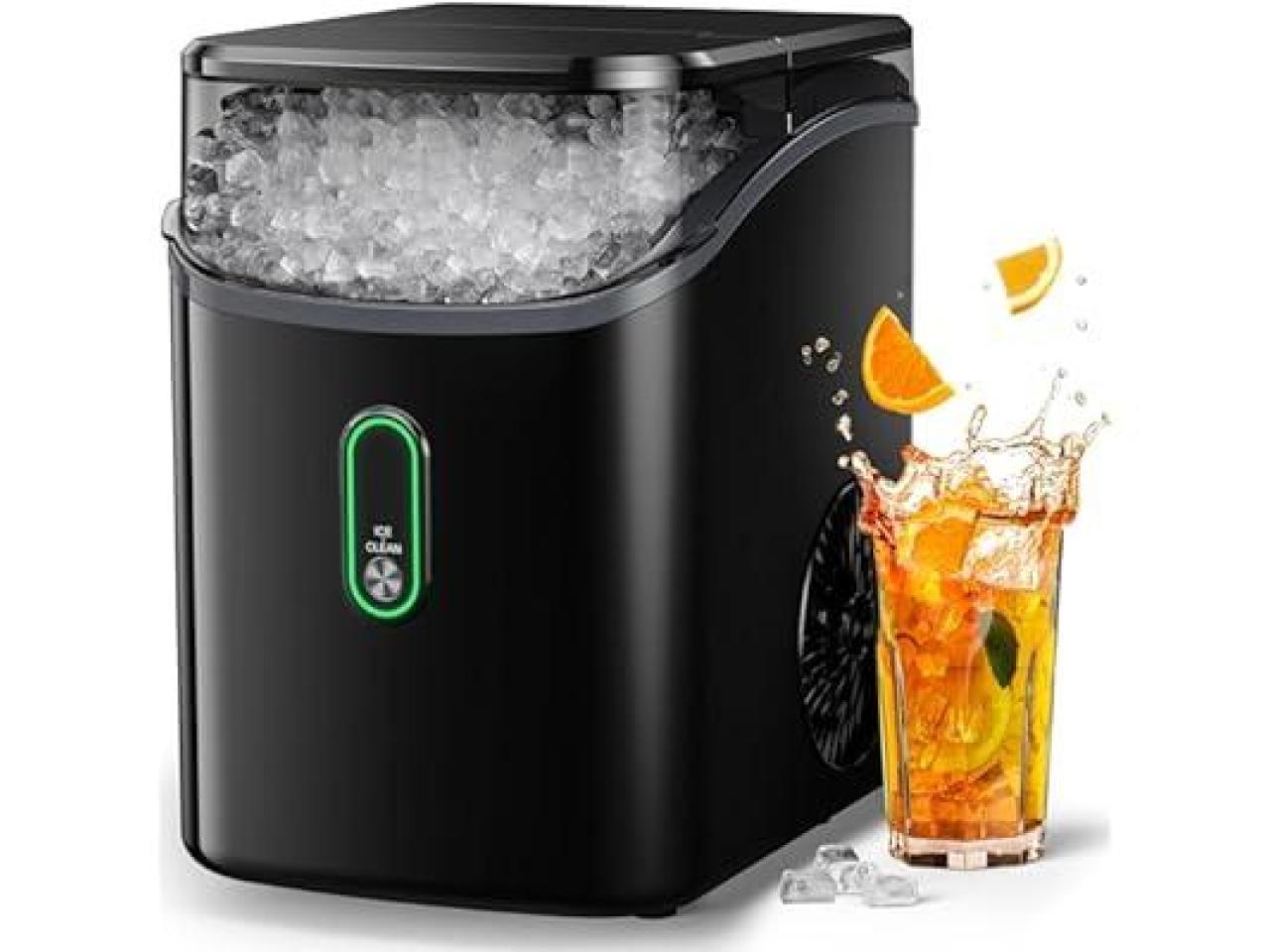 Silonn Nugget Ice Maker Countertop, Peb...