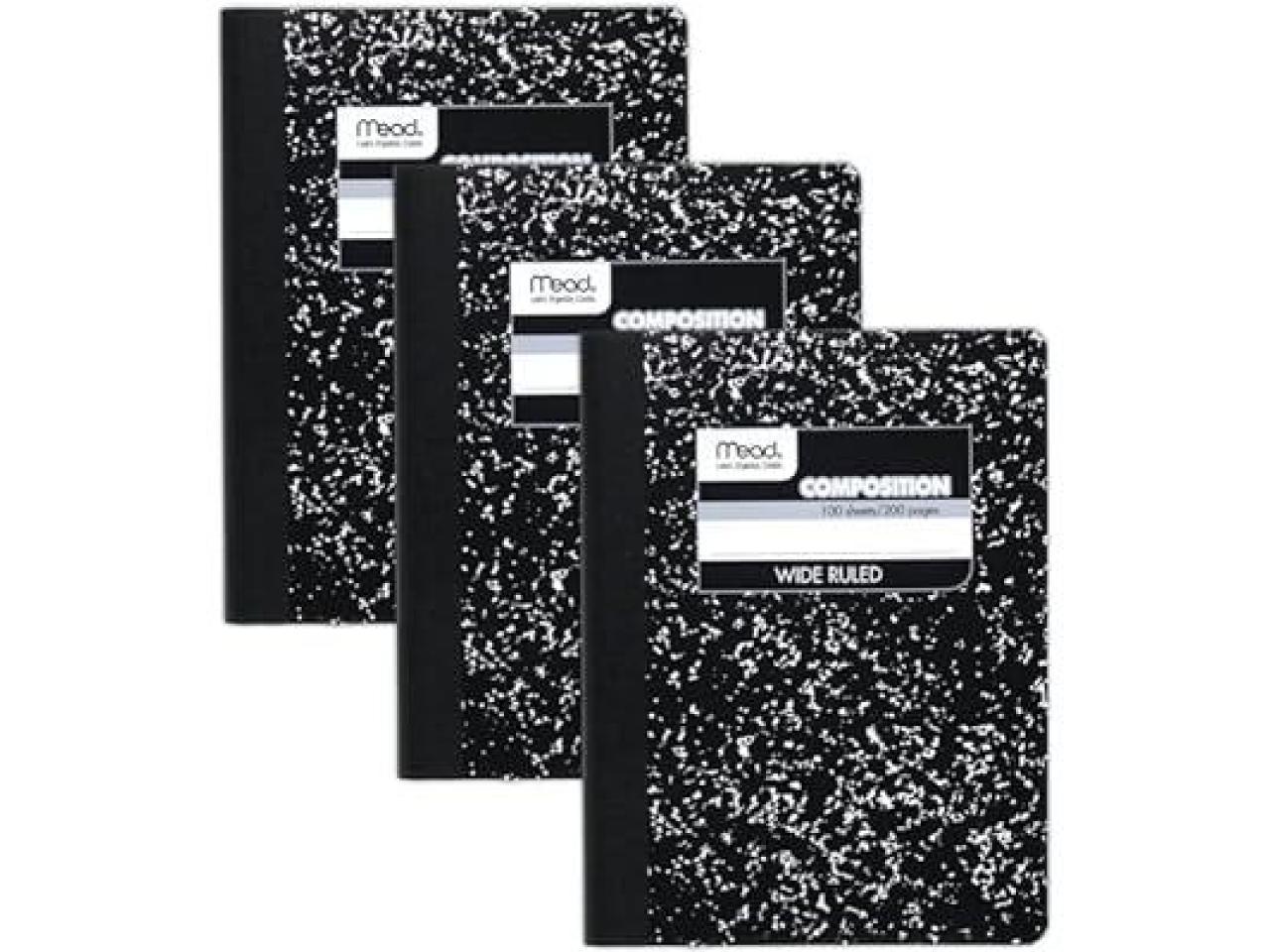 Mead Composition Notebooks, 3 Pack, Wid...