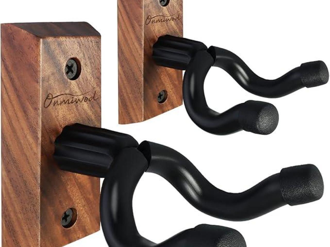 Guitar Wall Mount 2 Pack, Black Walnut ...