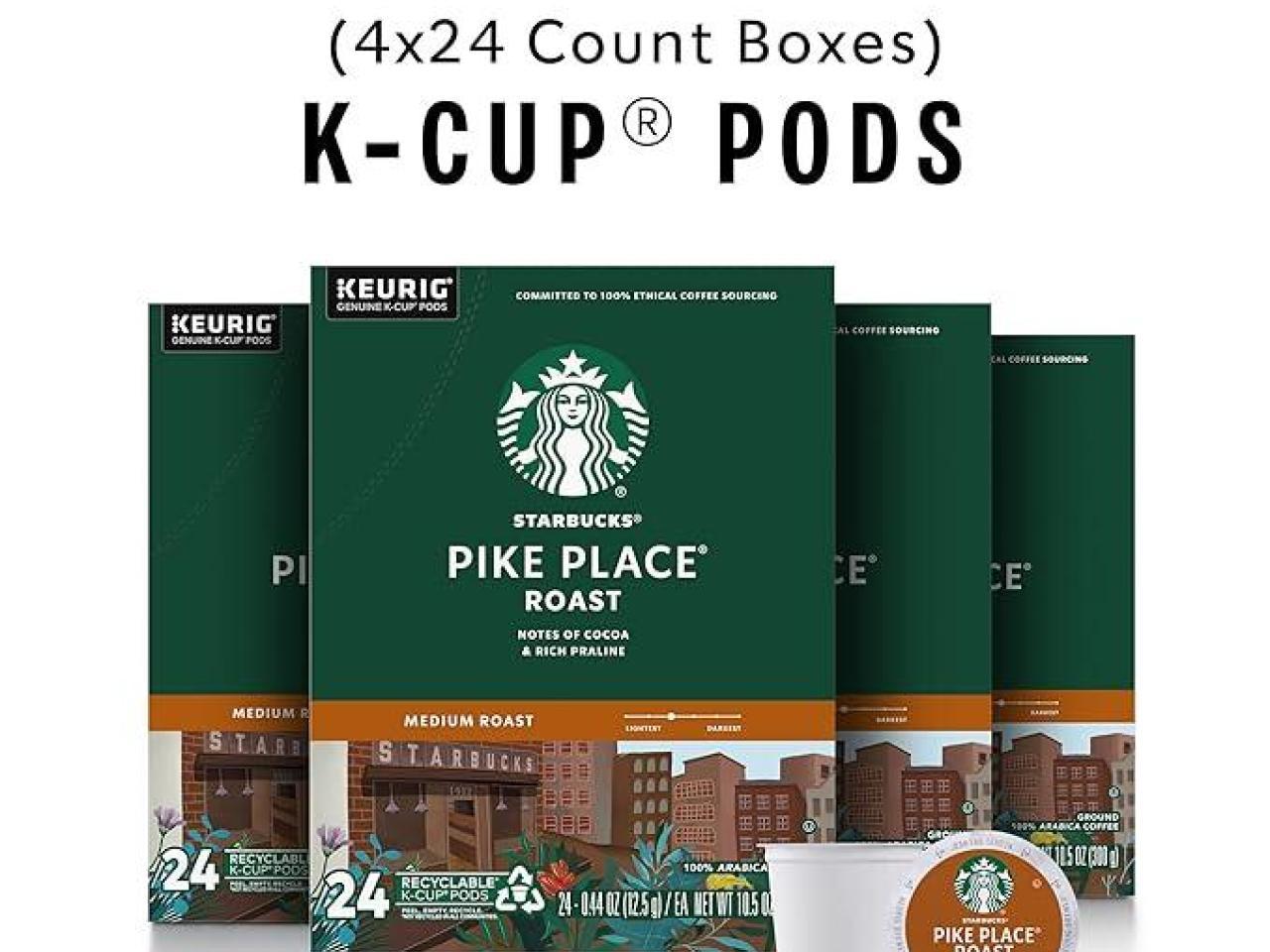 Starbucks K-Cup Coffee Pods, Medium Roa..