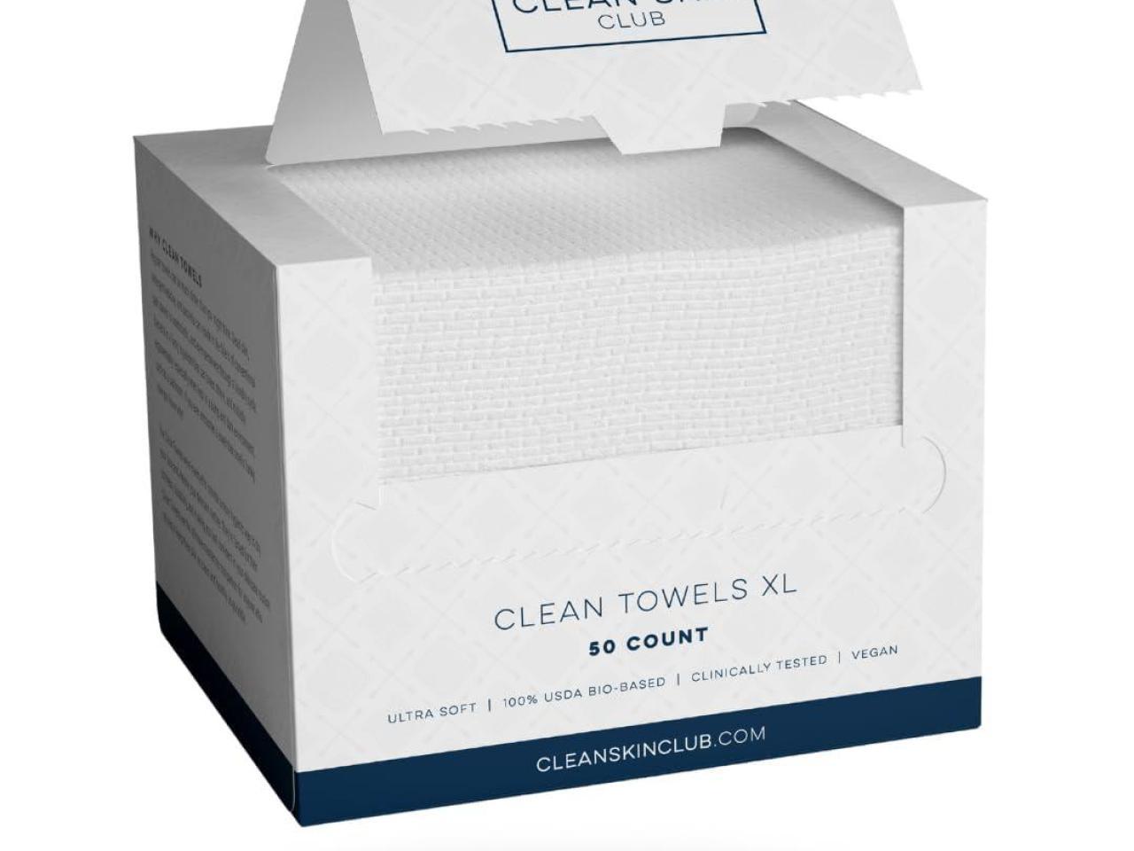 Clean Skin Club Clean Towels XL™, 100% USDA Biobased