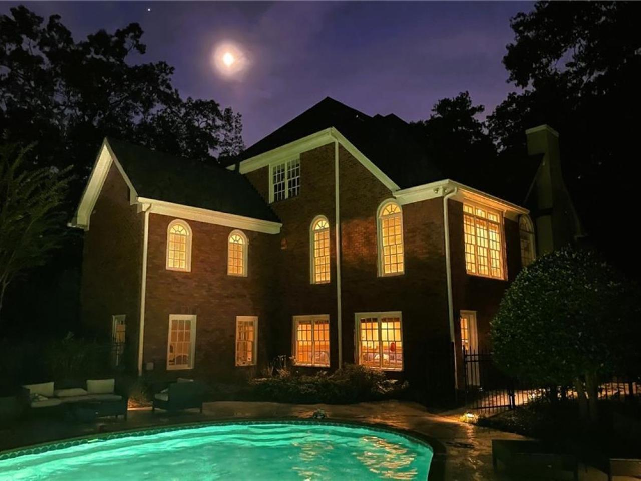 6 Bed 5.5 Bath 7,800 SQ FT Private Estate on 3.7 Acres with a Pool and Brand New Media Room