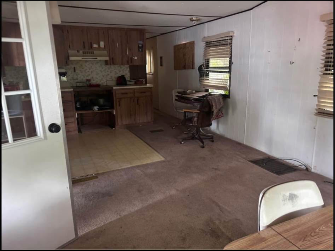 Doublewide mobile home fixer upper